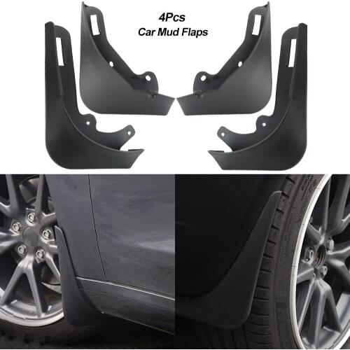LEEPEE ABS Guards Fender Front Rear Mud Flaps Car Mudguards Fender Splash Mudguards Mud For Tesla Model Y 2021 4pcs/set