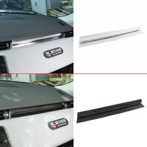 LHD Car Dashboard Co-pilot Instrument Decorative Panel Trim ABS Chrome For Land Rover Range Rover Evoque 2020 Interior Accessory