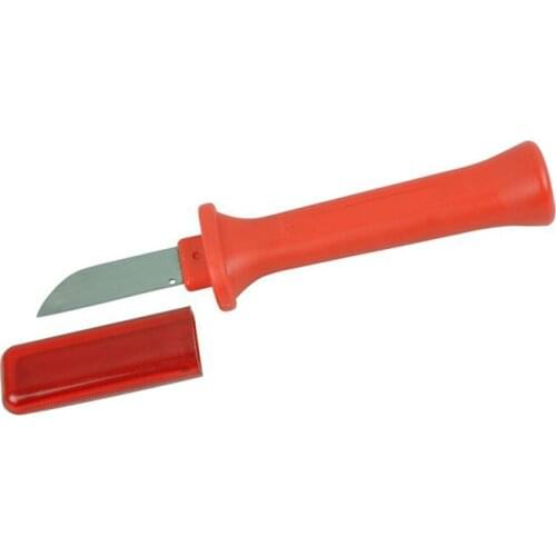 LS-52 German Style Cable Knife with fixed straight stainless blade for electrician