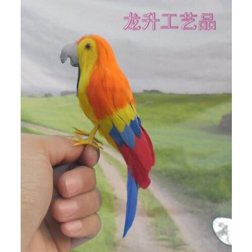 Small cute simulation parrot toy polyethylene & furs little parrot doll gift about 15cm 1597