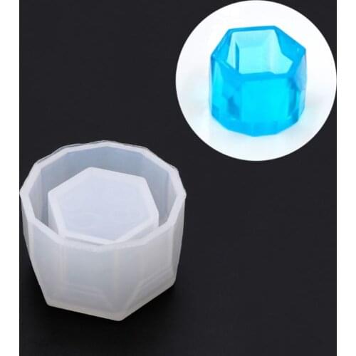 Small Hexagon Flowerpot Silicone Mould Storage Box DIY Handmade Making Crafts Crystal Epoxy Mold Crystal Mold Soap Making