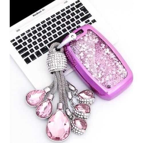 Fashion Quicksand Soft TPU Car Key Case Cover For Kia Rio 3 K2 Ceed Cerato K3 Sportage 4 Picanto K5 Optima Sorento Forte Stinger