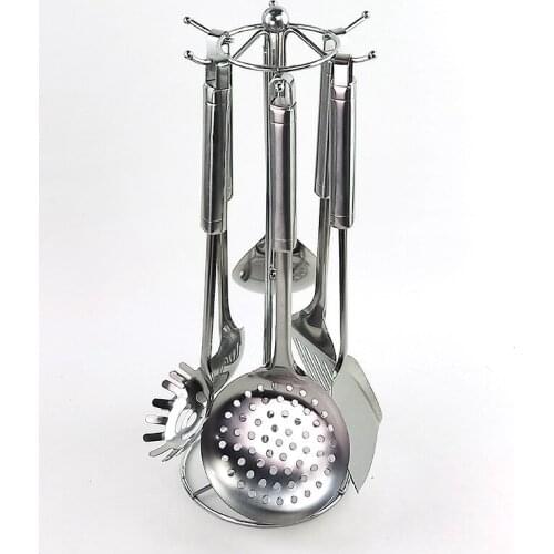 Household stainless steel kitchenware set Kitchen spatula seven-piece kitchen utensils spatulasoup spoon colander cookingspatula