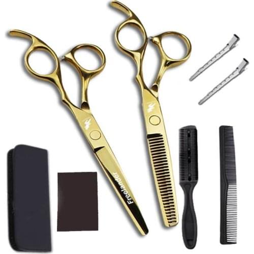 Professional Hairdressing Scissors Set Multi-Use Home Haircut Kit Scissors Hair Cutting Shears Set for Salon Barber