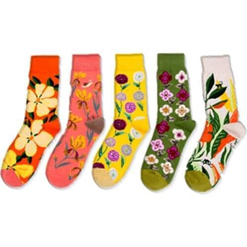 New Autumn Winter Womens Socks Personality Breathable Funny Men Harajuku Sock Needles Knitting Cotton Cute Female Sock Unisex