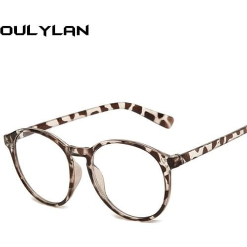 Oulylan Round Finished Myopia Glasses Women Men Shortsighted Prescription Eyeglasses with Diopters Minus 1.5 2.0 3.0 3.5 4.0 5.0