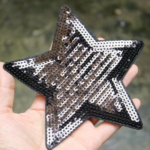 DIY Multi color ironing star Patches for clothing DIY iron on sequins parches star appliques embroidery for clothes