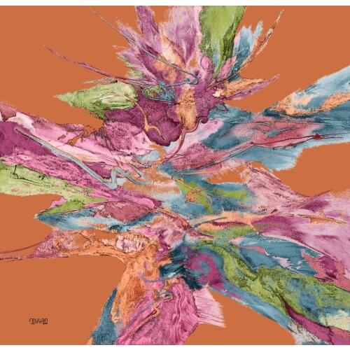 REYYAN SILK TEXTURED OYALIK WRITING PATTERN-14651-COLORS-25