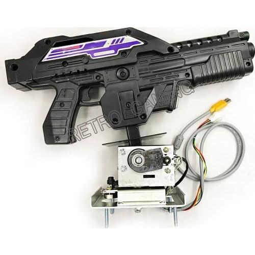 Aliens gun sets / Paradise lost / House of dead 4/Lets go Jungle double gun shooting/laser video gun children game arcade parts