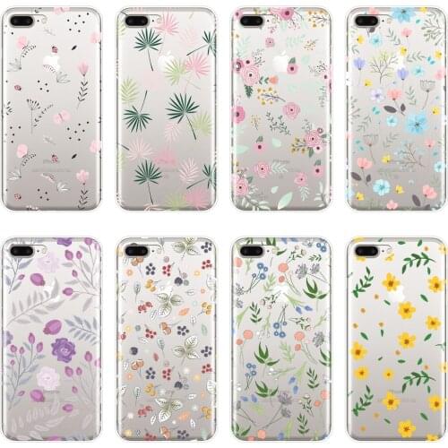 Soft Back Cover For iPhone X XR XS MAX 8 7 6S 6 S Rose Flower Sunflower Floral Phone Case Silicone For iPhone 6 S 6S 7 8 Plus