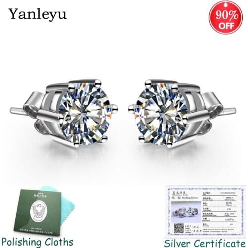 Yanleyu Women's Silver Earrings