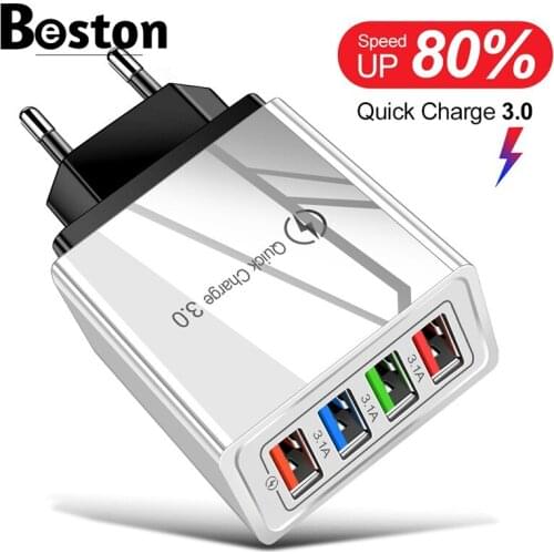 EU/US Plug USB Charger Quick Charge 3.0 For Phone Adapter for Huawei Mate 30 Tablet Portable Wall Mobile Charger Fast Charger