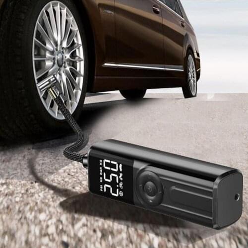 50% Hot Sales IG06 Inflatable Pump Lightweight Rechargeable ABS Mini Wireless Tire Compressor for Car