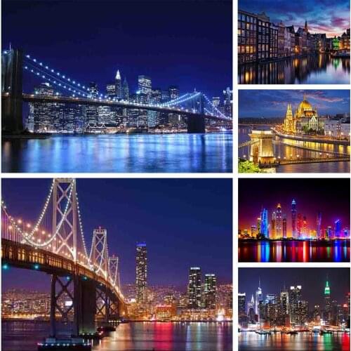 5D DIY Diamond Painting Landscape Cross Stitch Kit Rhinestone Picture Full Diamond Embroidery Gift Mosaic Mosaic Home Decoration