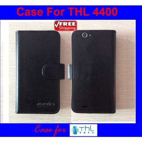 THL 4400 case In Stock New 2015 items Factory Price Flip Leather Case Exclusive Flip Cover For THL 4400