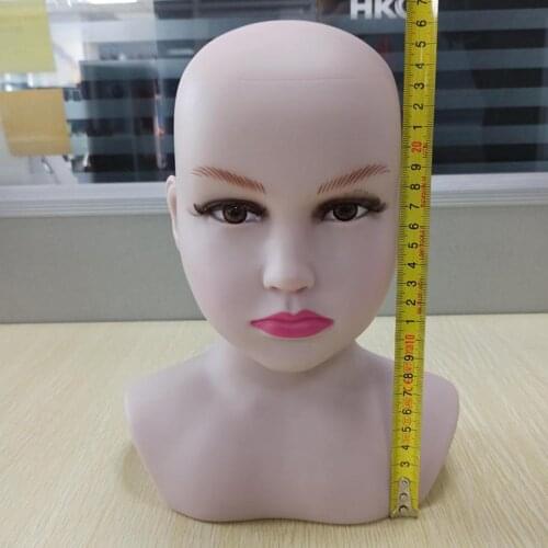 Child Mannequin Head Model Hat Wig Scarf Glasses Display Stand Rack Kids Jewelry