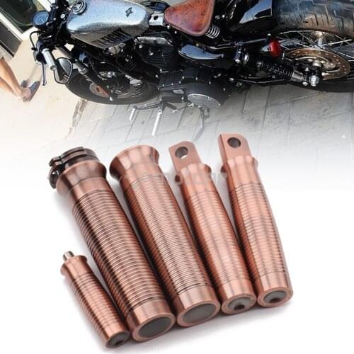 For Harley Sportster XL883 1200 Dyna Fat Boy Bronze Color Retro Custom Aluminum Motorcycle Footrest+Shifter Peg+Handlebar Grip