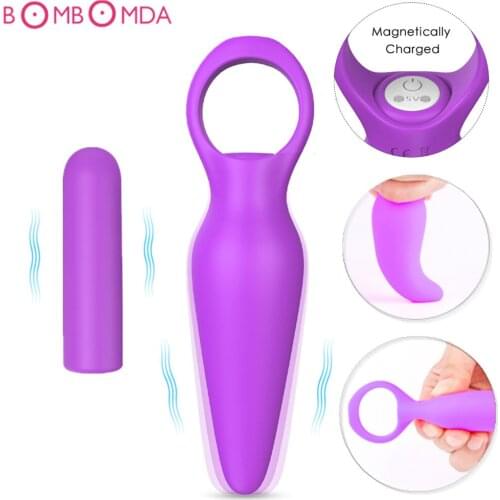 Dildo G Spot Vibrator For Man Mini Stretch Anal Beads Vibrator Silicone Sex Toys for Women Clitoris Vaginal Stimulator Massager