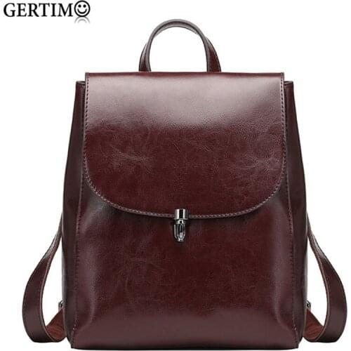 GERTIMO Womens Brown Backpacks