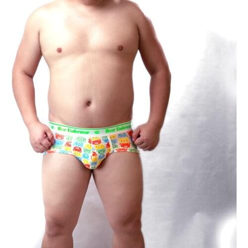 Limited edition Gay Bear Underwear Plus Size Mens Cotton Briefs BearClaw Cartoon Underwear Designe For Gay Bear M L XL XXL