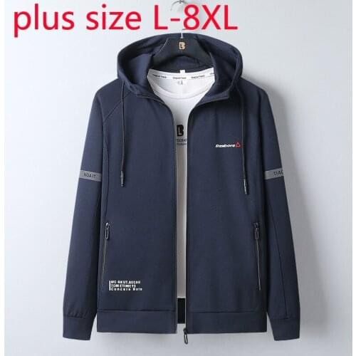 New Arrival Super Large Men Hooded Knitted Coat Cardigan Casual With Nood Spring And Autumn Plus Size XL2XL3XL4XL5XL6XL7XL8XL