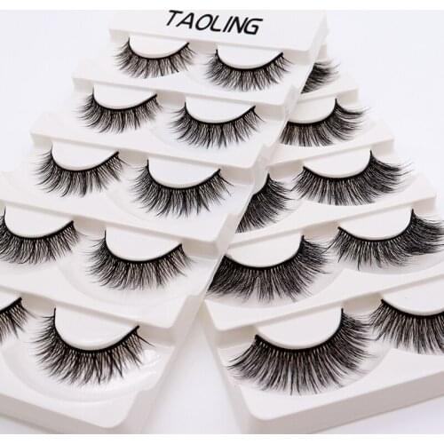 5 pairs Handmade 3D Real Mink Hair Beauty Thick Long False Mink Eyelashes Fake Eye Lashes Sexy Eyelash Extension Natural Curling