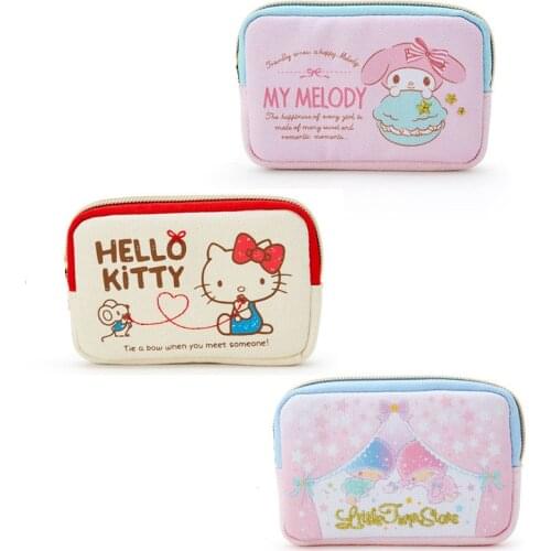 New Cartoon Girls Kids Mini Canvas Coin Purse Bags For Children