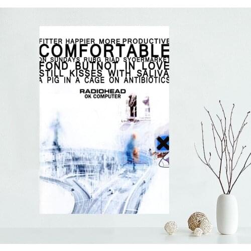 Custom Radiohead Poster Canvas Poster Modern Art Home Decoration Cloth Fabric Wall Poster Print Silk Fabric Unframed