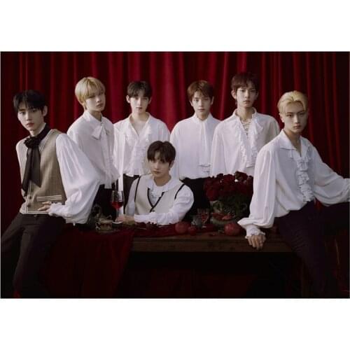 Kpop ENHYPEN Poster New Korean Group Wall Poster Study Bedroom Home Decor Concert Wall Art Painting Fans Collection Gift 29x42cm