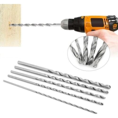 5Pcs 160/200/300mm Extra Long HSS Drill Bits Hole Saw Metal Drilling 2/3/3.5/4/5/6/7mm Extra Long Drill Bit