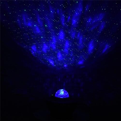 Bluetooth Voice Controlled Laser Light LED Starry Star Projection Lamp Music Night Light Watermark Lamp USB Cable
