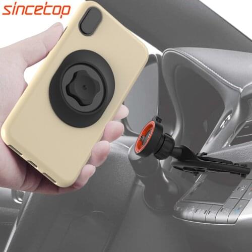 Universal CD Slot Car Phone Holder 360 Rotation Cradle Navigation Mount Mobile Phone Stand Bracket Clip for iPhone Samsung GPS
