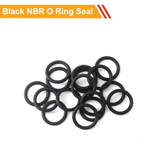 100pcs 1.9mm Thickness NBR O Ring Seal O Type Ring Gasket 27/28/29/30/32/35/40/48mm OD Black Rubber O Ring Gasket Sealing