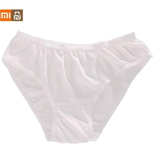 XIAOMI Youpin 5 Pcs Disposable Pure Cotton Underwear Women Postpartum Underpants confinement Nursing Underwear Travel Shorts