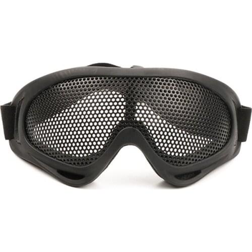 Outdoor Iron Mesh High Density Mesh Goggles Cycling Goggles Country Tactical Glasses Cross Eye Safety Protection Glasses