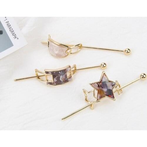 Japan and Korea Ancient Style of Women Hair Sticks Acetate Geometric Shape Hair Accessories