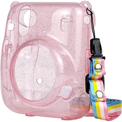 Protective PC Hard Case Anti-dust Strap for Mini 11 Polaroid Cameras
