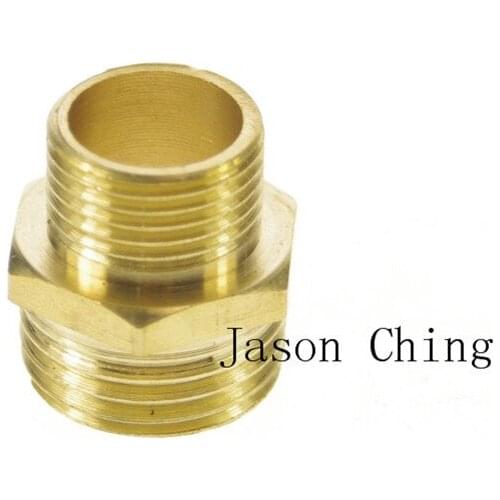 5PCS Brass 3/8" Male x 1/2" Male BSPP Connection Hex Bushing Adapter Reducer