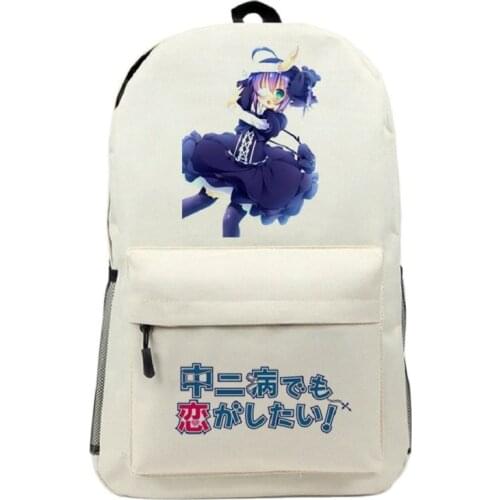 Anime Love, Chunibyo & Other Delusions Takanashi Rikka Togashi Yuuta Rucksack School Student Backpacks