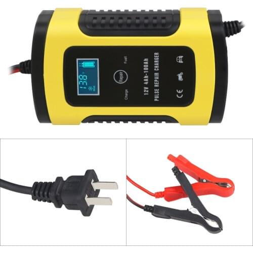 Automatic 12v Charger Car Battery For Lead Acid Car Battery Intelligent Charger Pulse Repair Type Smart Motorcycle
