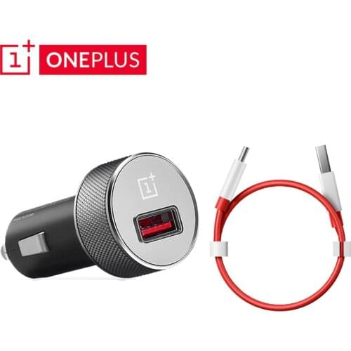 Oneplus Dash Car Charger Original One plus 7 6T 6 5T 5 phone Fast car Charge adpapter 20W Usb type-c 5a round cable 1+ 7 pro 7T