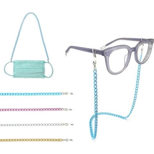 Metal Stainless Steel Chain Face Mask Lanyard Mask Chains for Women Men Mask Holder Eyeglass Adjustable Chains Face Hanger Cords