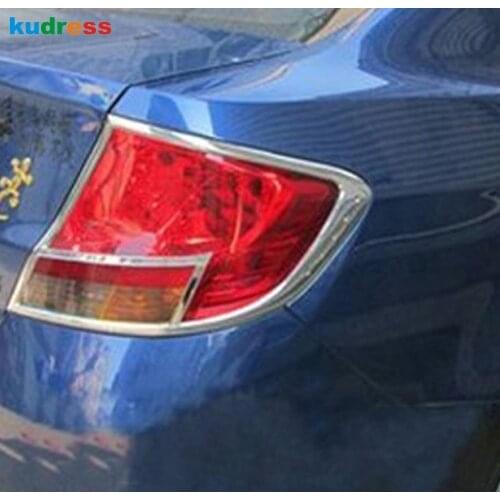For Chevrolet SAIL Sedan 2010-2014 Chrome After Headlight Lamp Cover Taillight Tail Lights Lamps Covers Trim