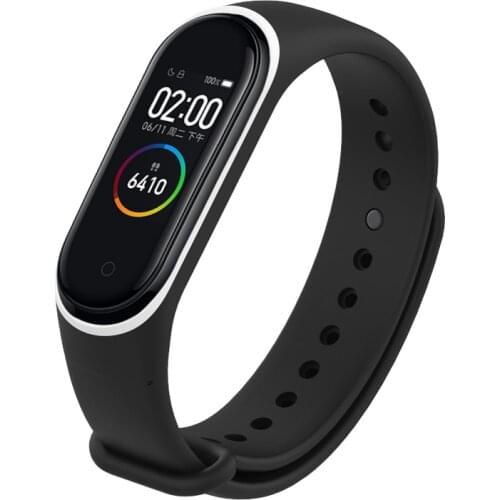 For Xiaomi Mi Band 4 Strap Silicone Wrist Strap For Xiaomi Mi Band 4 Accessories Bracelet Miband 4 Replacement Dual Color Straps