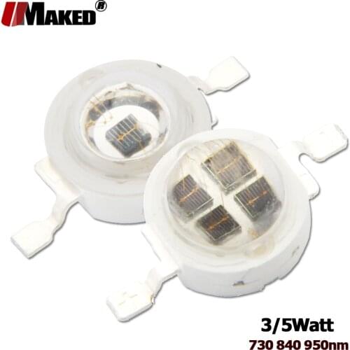 Infrared High PowerLED Chips IR 730Nm 850Nm 940Nm 3W 5W Emitter Diode COB integrated Matrix LED Light Beads for CCTV Night Camra