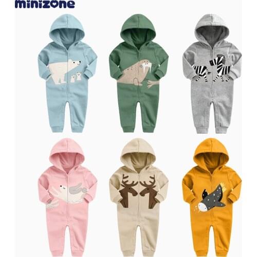 Baby hoodie Minizone Newborn Toddler Baby Girl Boys Autumn Clothes Cute Baby Kid Long Sleeve Cotton