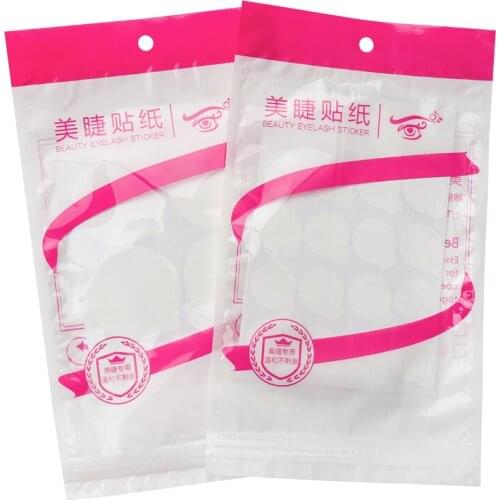 Round Glue Paper Patches 3D Eyelash Eye Pads Lash Eyelash Extension Glue Holder Tips Sticker Wraps Makeup Tools