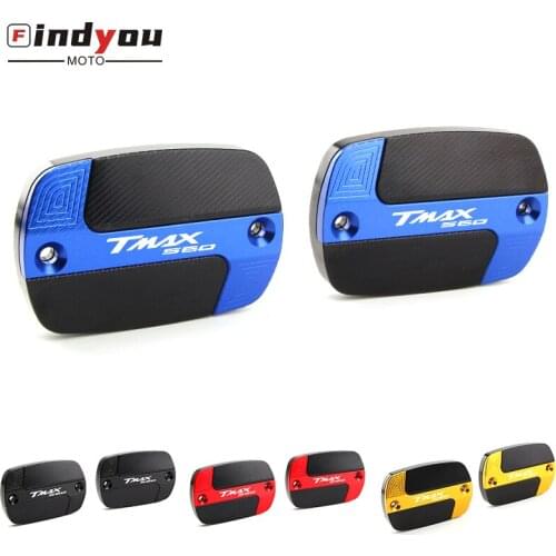 For YAMAHA T-Max 560 TMAX 560 Tmax560 2020 with LOGO 'TMAX560' Motorcycle Front Brake Fluid Fuel Reservoir Tank Cap Cover black