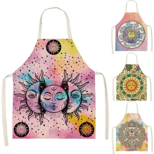 Sun God Linen Apron Aprons for Women Baking Accessories Apron Kitchen Cafe Apron for Men Kitchen Apron