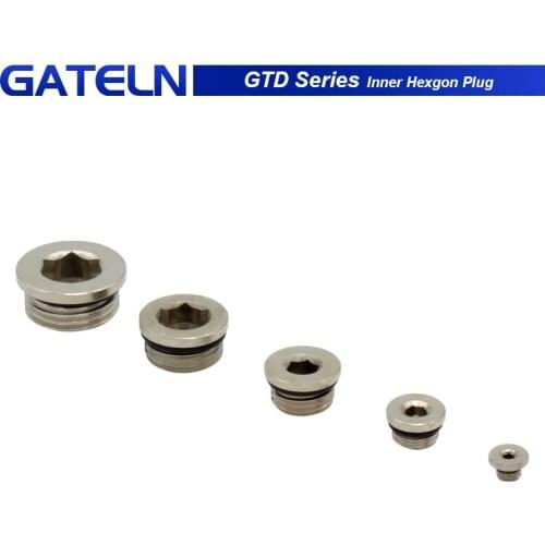 M5 1/8 1/4" 3/8" 1/2" 3/4" copper inner hexagonal plug with sealing ring plug copper plug End Cap For Pneumatic